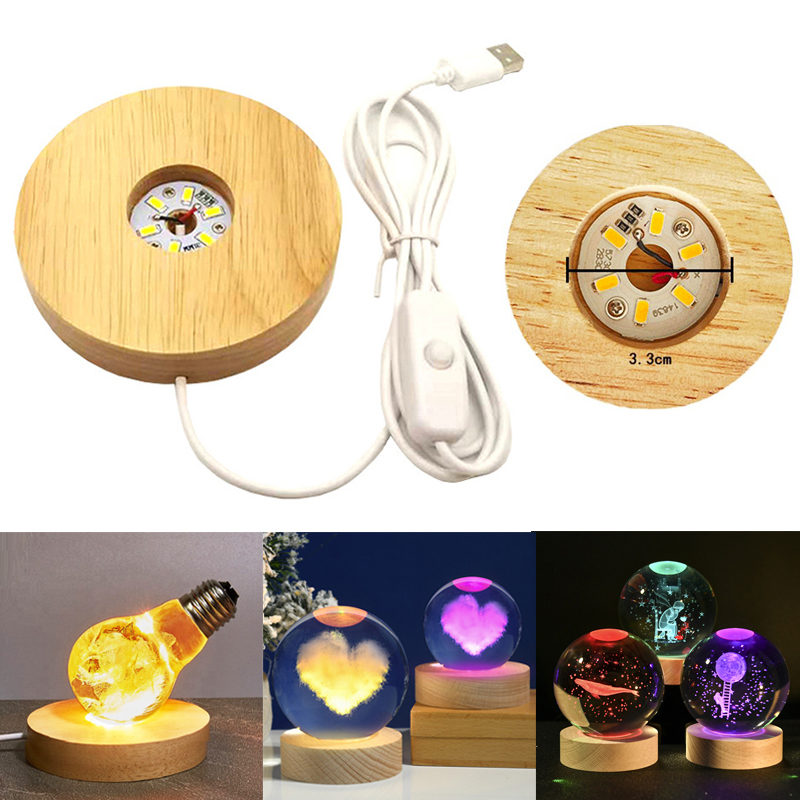 Resin Art And Jewelry - Resin Art Display Round Wood Colorful