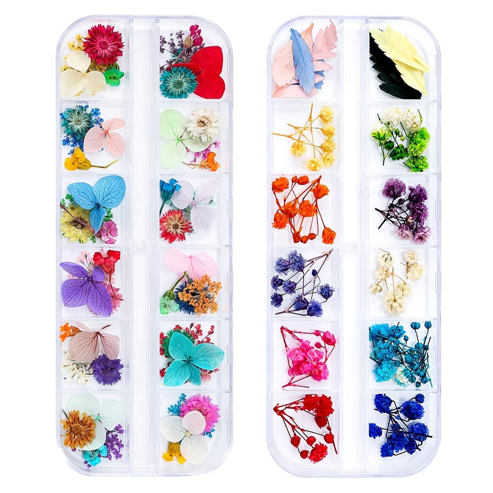 Dried Flower Pressed - 108 Pcs Dried Flowers for Resin