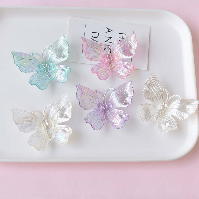Resin Art Earrings Material - WFFNNKC 10Pcs Transparent Butterfly Resin Accessories