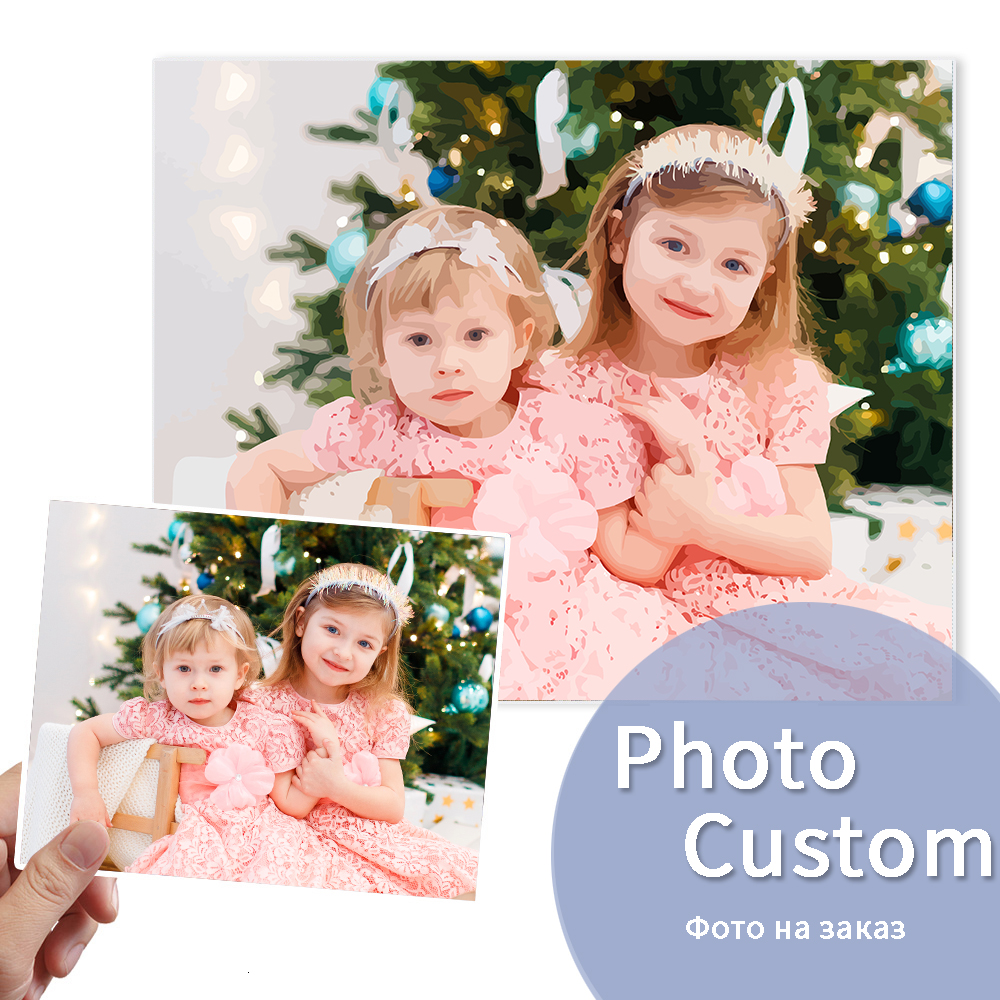 Resin Art On Canvas - 24/36/48 Color Photo Custom Paint By