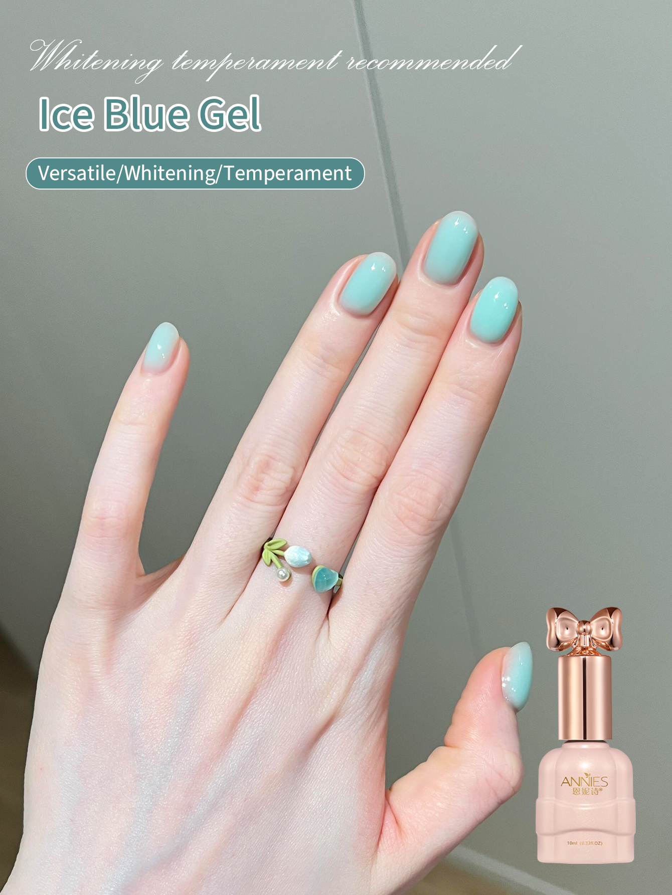 Resin Art Cube - 10ml Ice Cube Blue Gel Polish