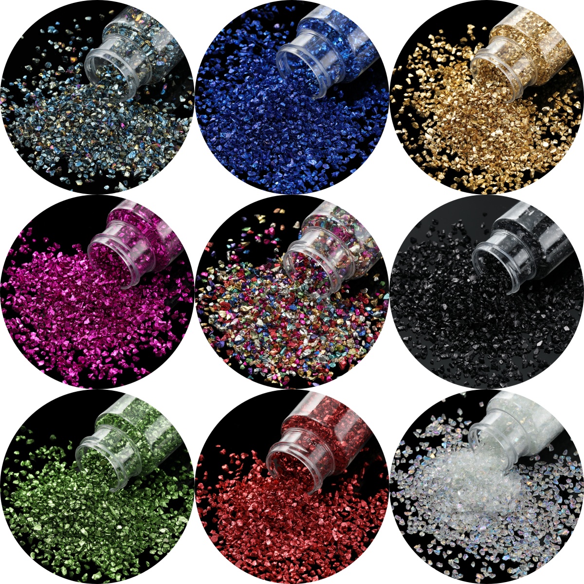 Resin Art And Jewelry - 30g/Bottle Glass Crushed Stones Irregularity Crystal