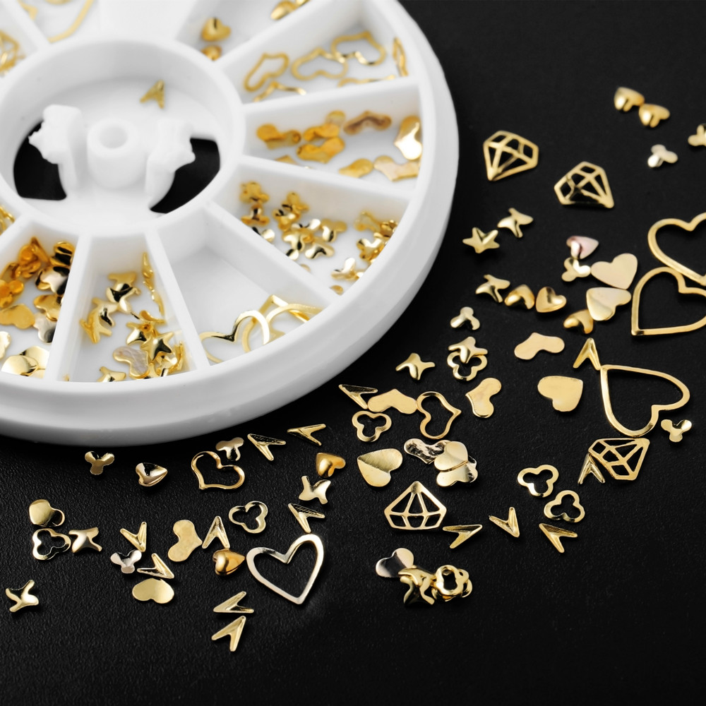 Resin Art And Jewelry - 1Box Gold Nail Art Glitter Metal
