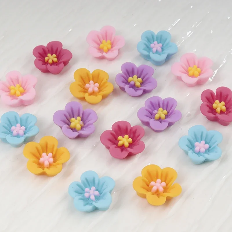 50pcs Mini Flower Nail Art Res - Resin Art Earrings Material บทวิจารณ์และราคา