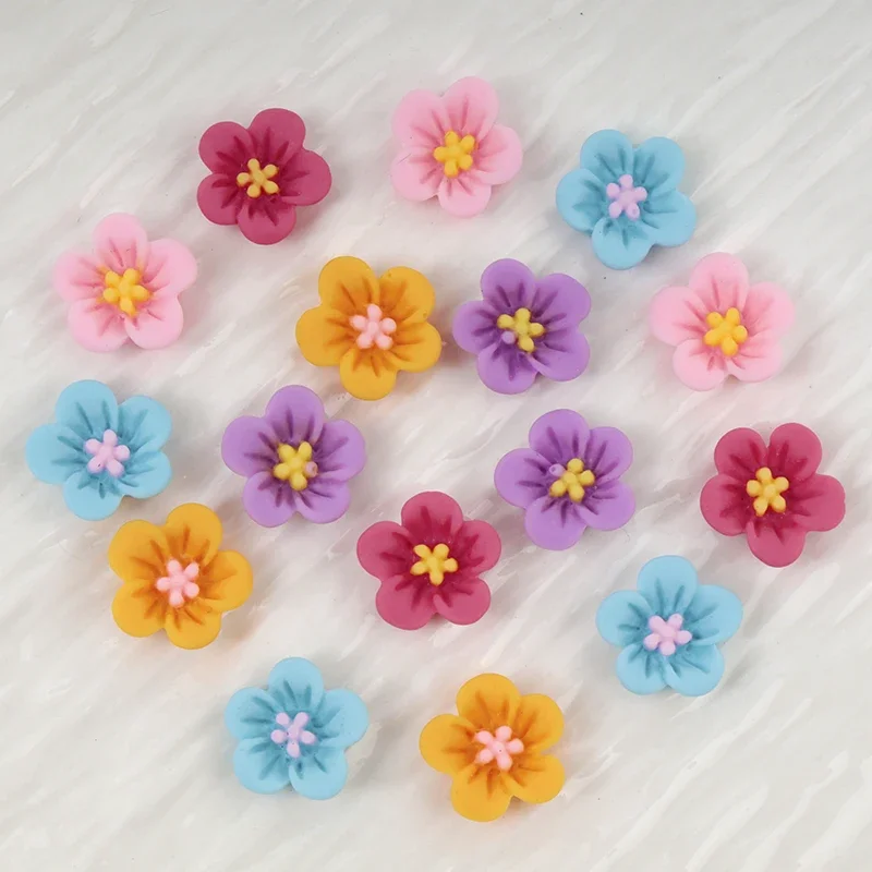 50pcs Mini Flower Nail Art Res - Resin Art Earrings Material บทวิจารณ์และราคา