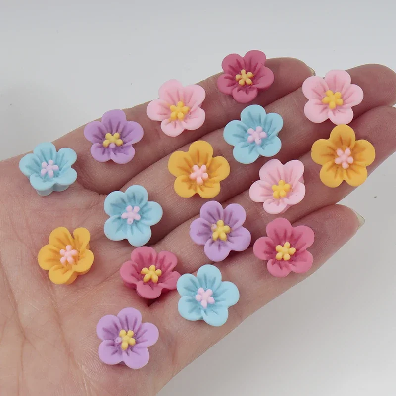 50pcs Mini Flower Nail Art Res - Resin Art Earrings Material บทวิจารณ์และราคา