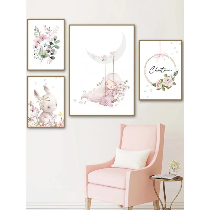 Nordic Cartoon Aesthetics Wall - Resin Art Aesthetic บทวิจารณ์และราคา
