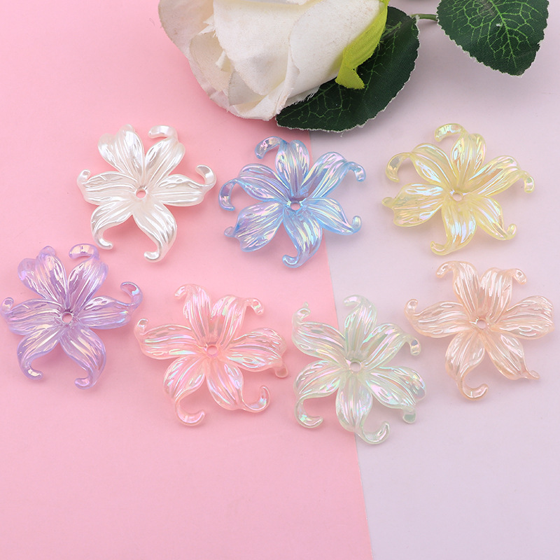 10-20Pcs Glitter Flowers Craft - Resin Art Earrings Material บทวิจารณ์และราคา
