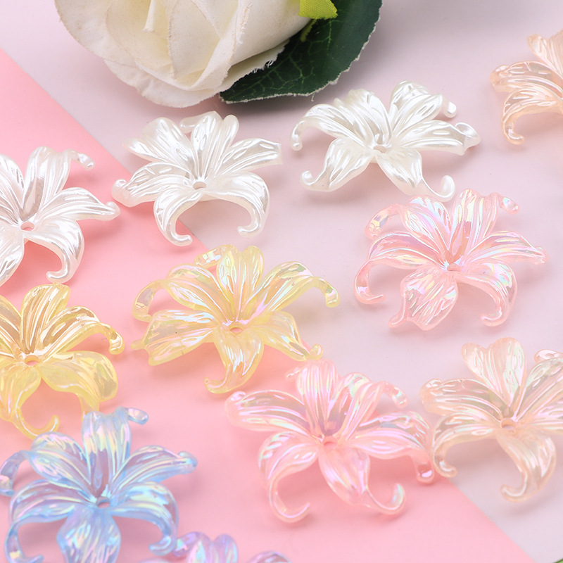 10-20Pcs Glitter Flowers Craft - Resin Art Earrings Material บทวิจารณ์และราคา