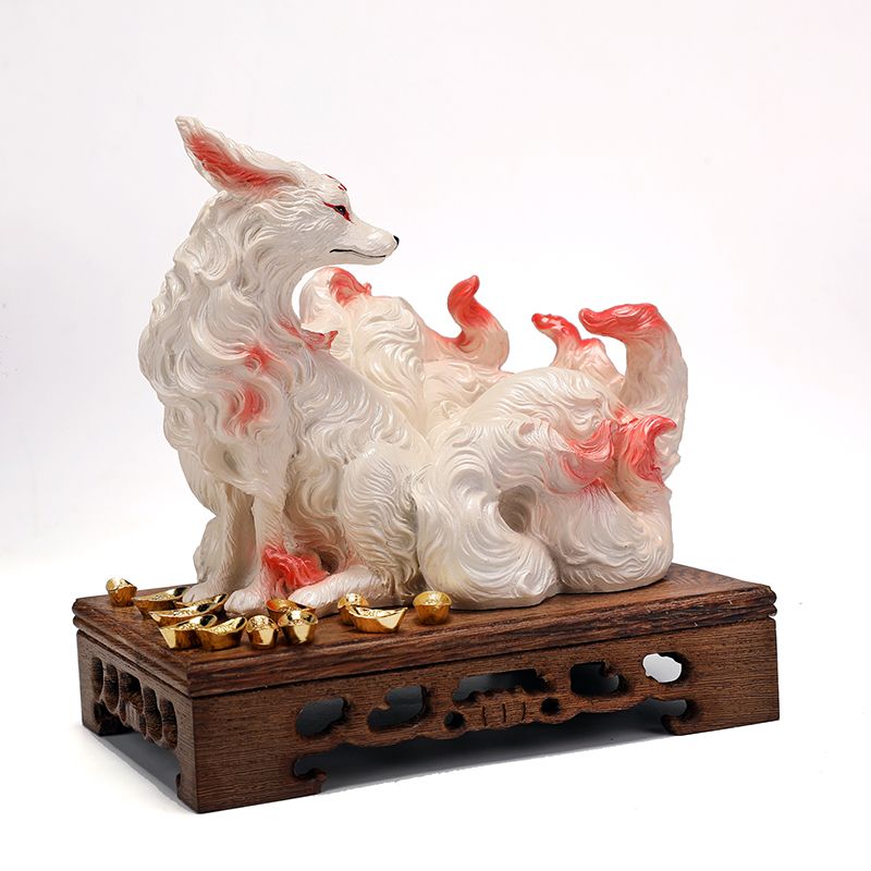 Nine-Tailed Fox Ornaments Fox  - Resin Art Gift For Anniversary บทวิจารณ์และราคา