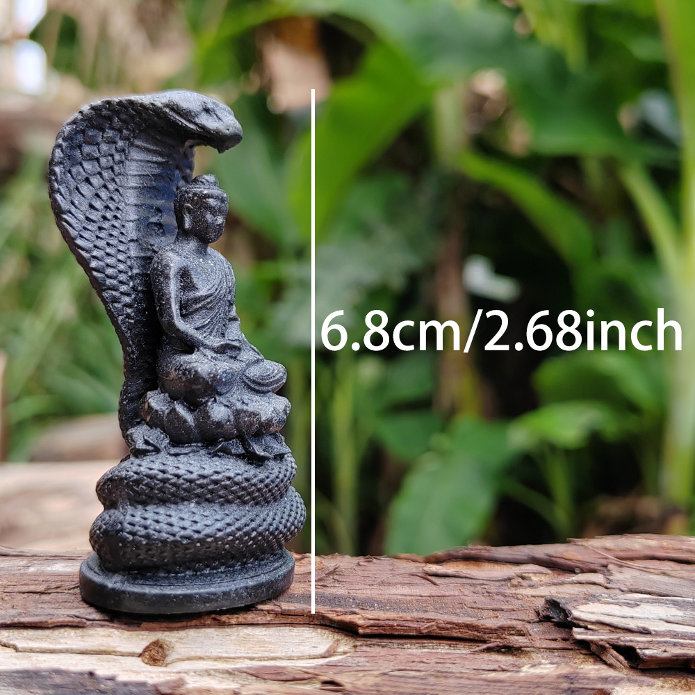 Snake-Guarding-Buddha Sculptur - Resin Art Aesthetic บทวิจารณ์และราคา