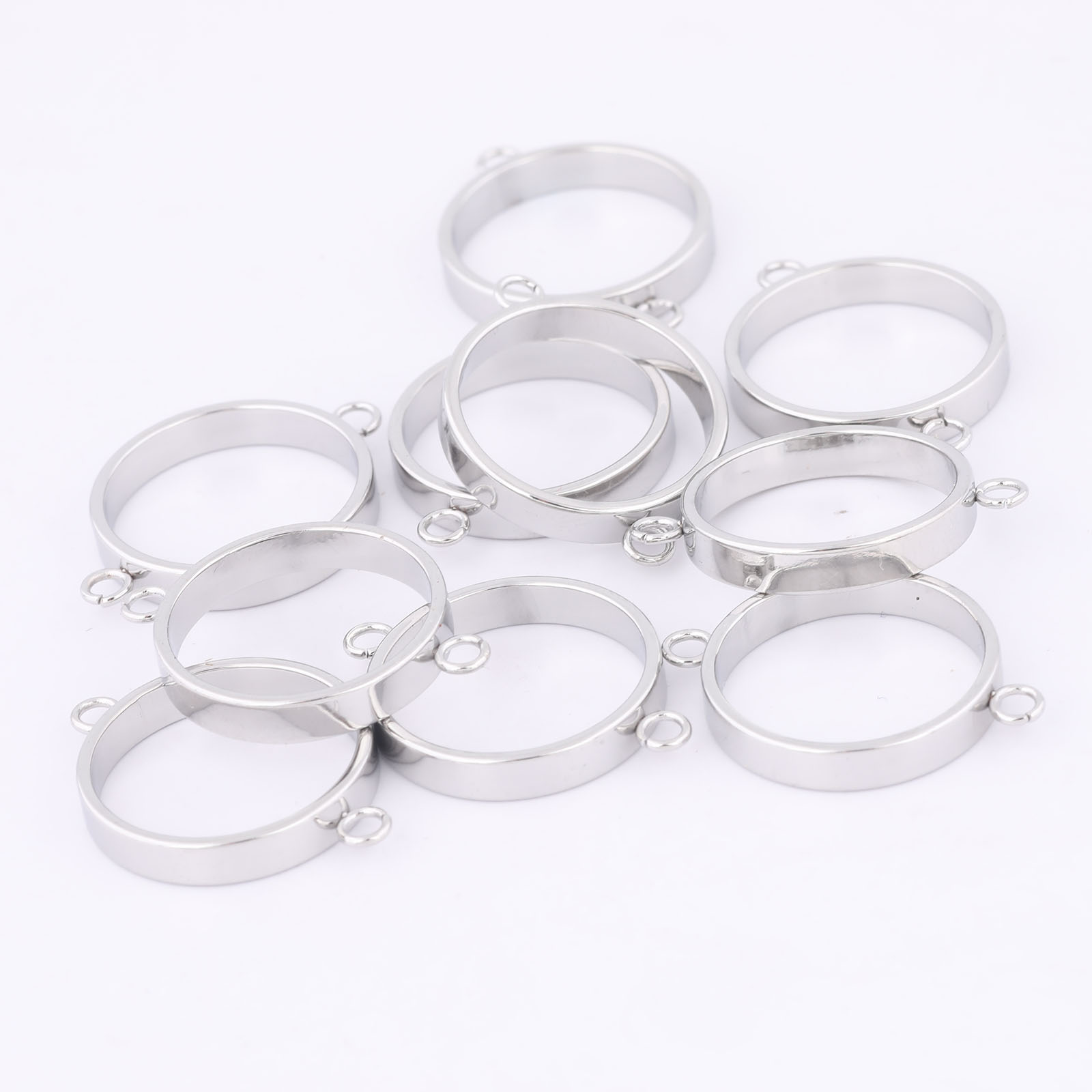 10pcs Stainless Steel 14mm Ope - Resin Art Calligraphy บทวิจารณ์และราคา