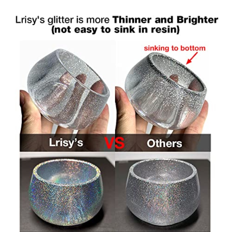 Lrisy Holographic Extra Fine G - Glitter Powder Resin บทวิจารณ์และราคา