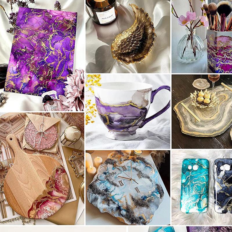1 Set Resin Pigment Kit Art In - Resin Art Alcohol Ink บทวิจารณ์และราคา