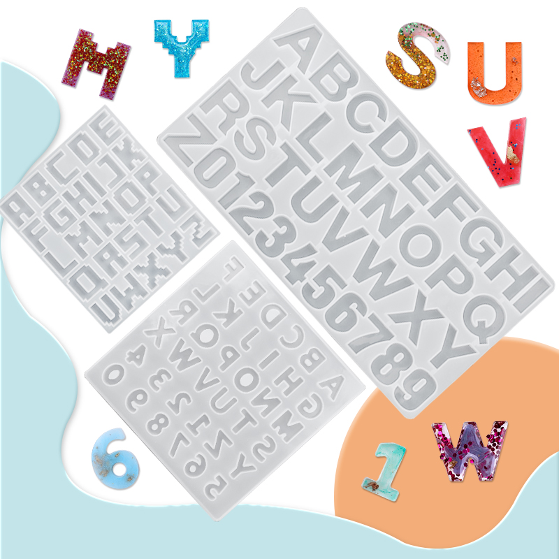 Alphabet Epoxy Resin Mold Kit  - Resin Art Letters บทวิจารณ์และราคา