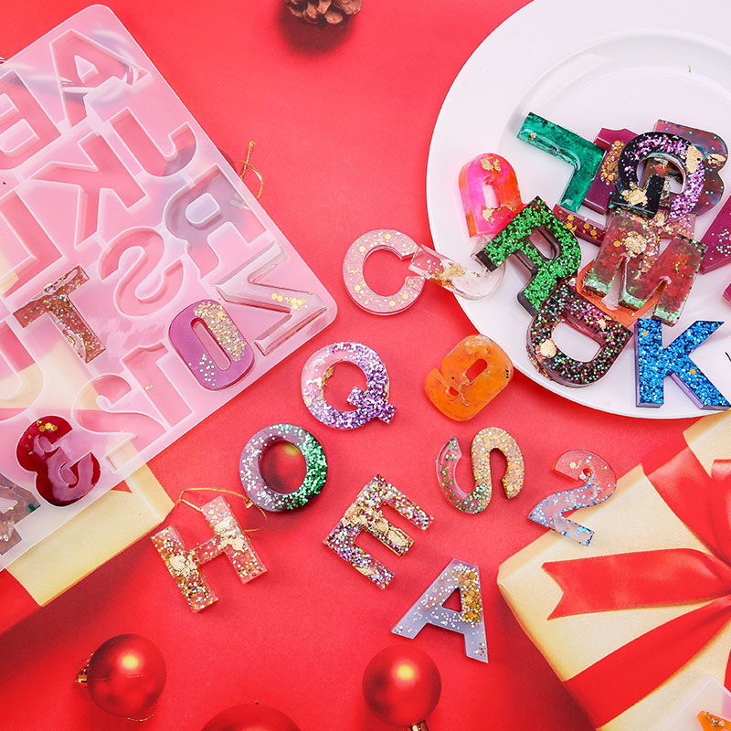 Alphabet Epoxy Resin Mold Kit  - Resin Art Letters บทวิจารณ์และราคา