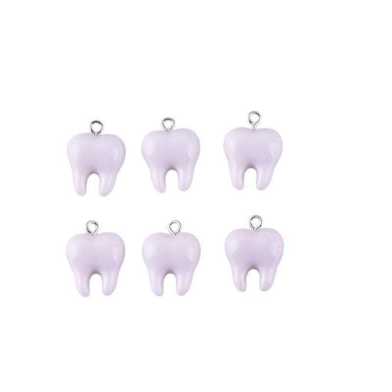 10pcs Cute White Teeth Resin P - Resin Art Calligraphy บทวิจารณ์และราคา
