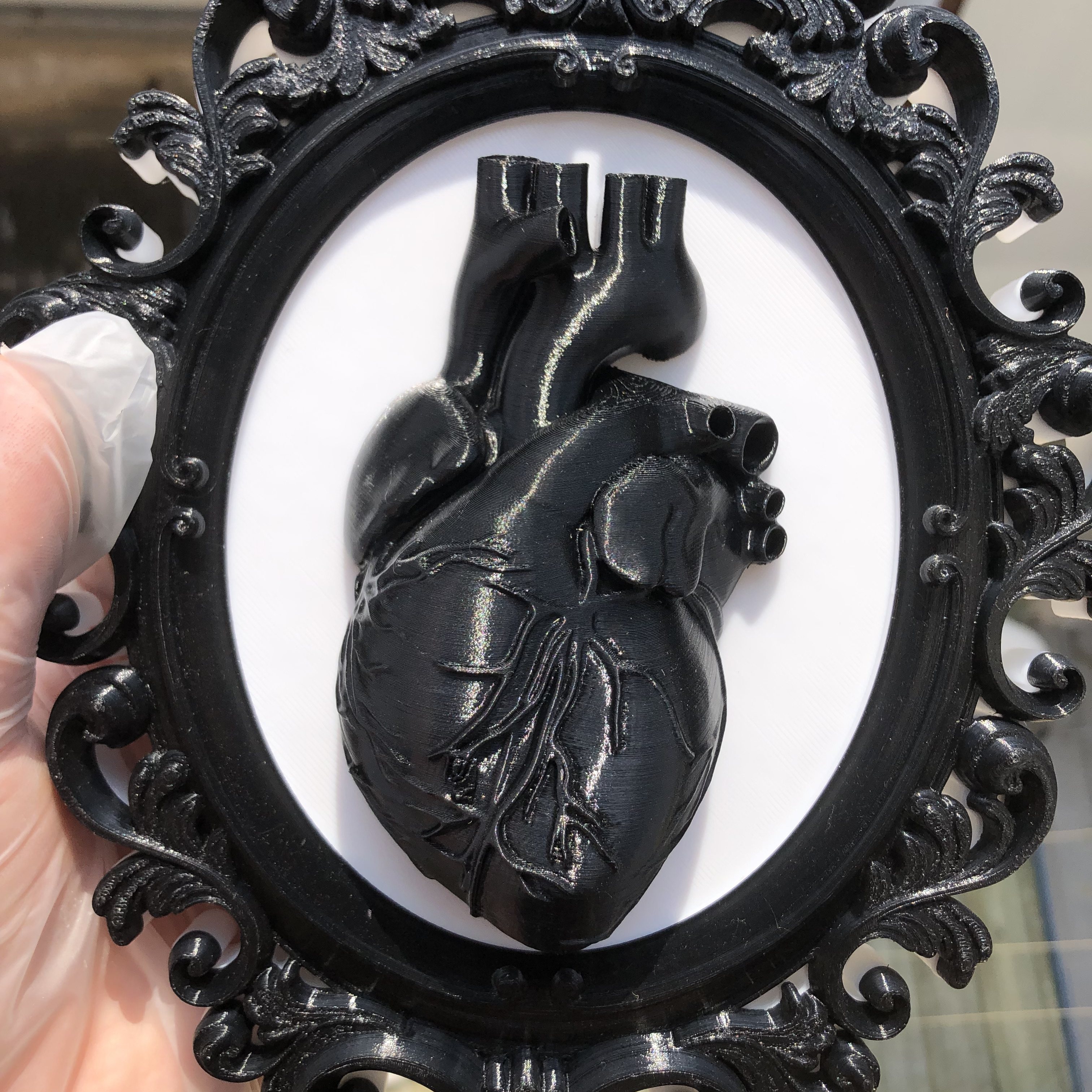 Heart Photo Frame Wall Art Dec - Resin Art Gift For Anniversary บทวิจารณ์และราคา
