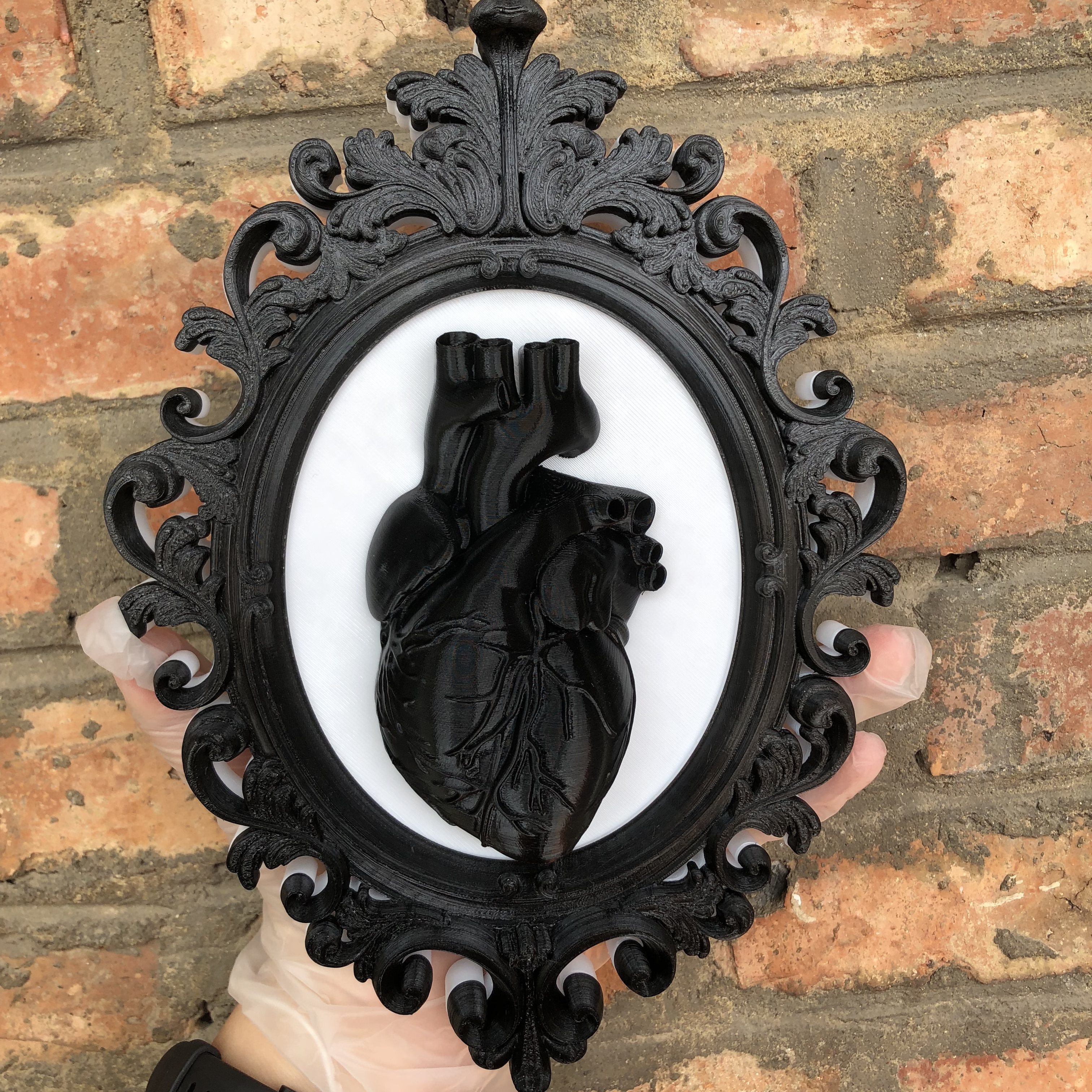 Heart Photo Frame Wall Art Dec - Resin Art Gift For Anniversary บทวิจารณ์และราคา