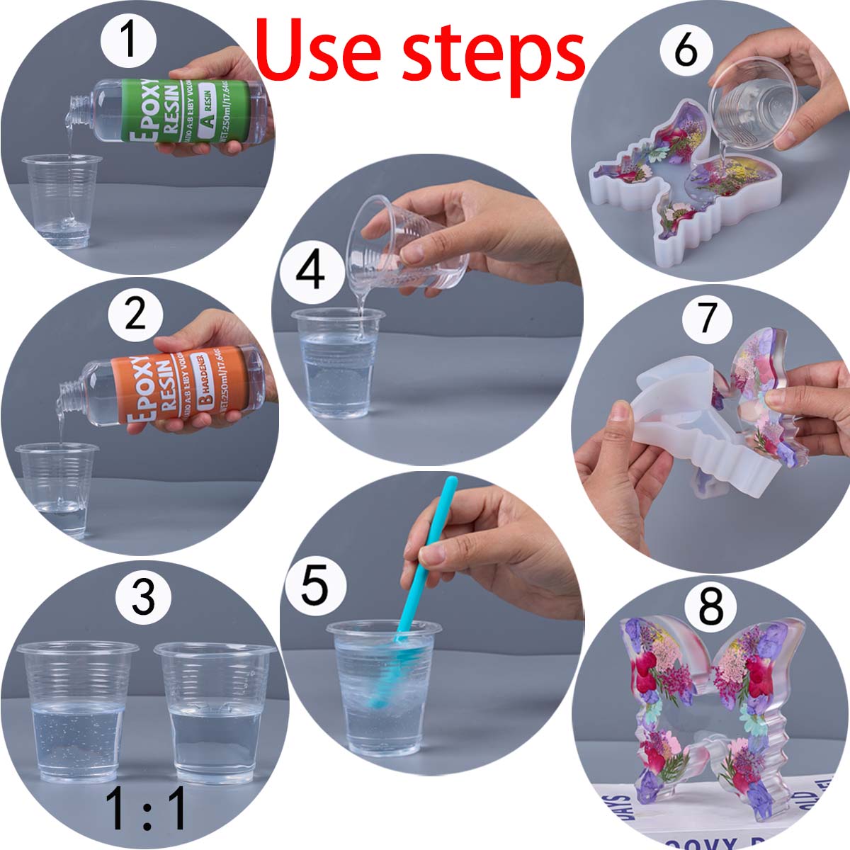 1:1 Ratio Epoxy Resin Kit Anti - Resin Art And Jewelry บทวิจารณ์และราคา