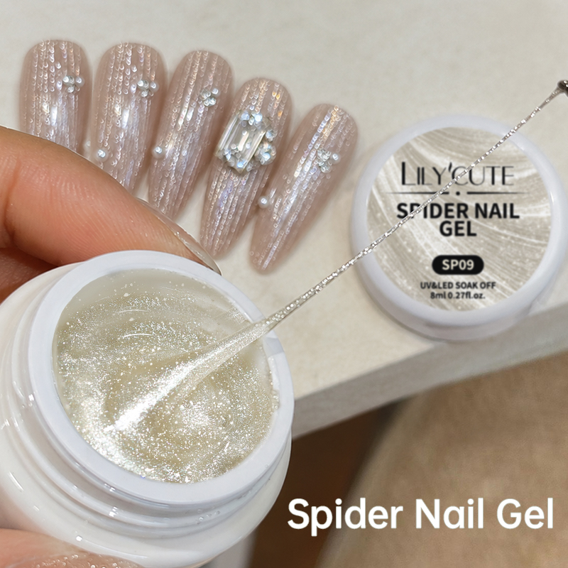 LILYCUTE 8ml Glitter Spider Na - Glitter Powder Resin บทวิจารณ์และราคา
