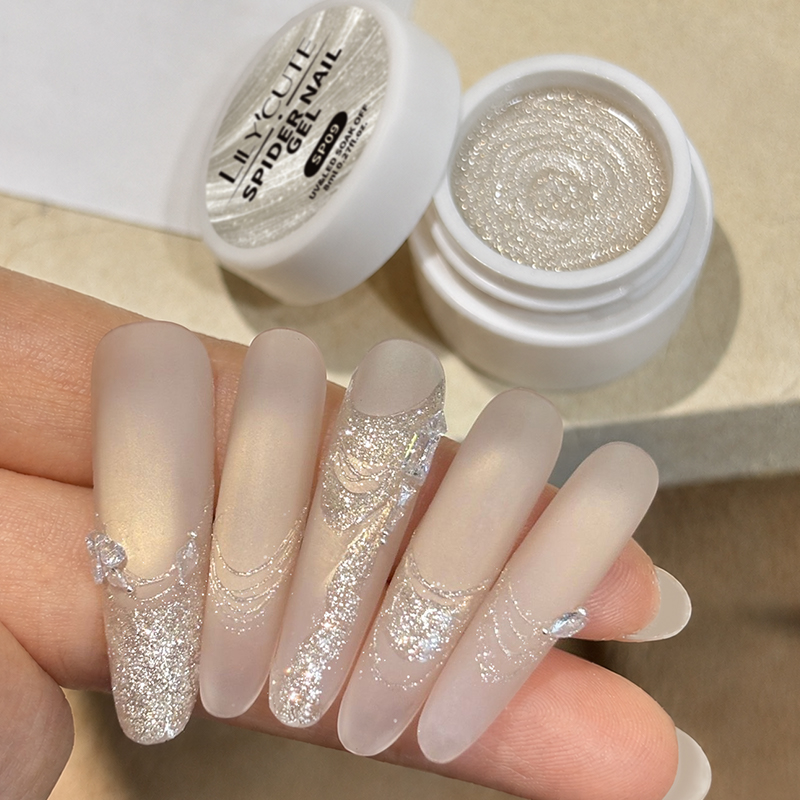 LILYCUTE 8ml Glitter Spider Na - Glitter Powder Resin บทวิจารณ์และราคา