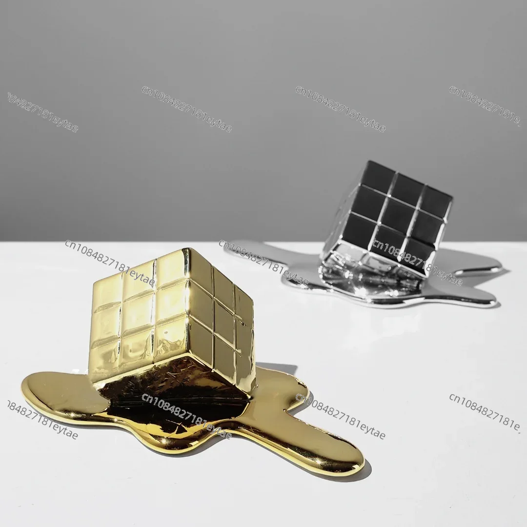 Golden Resin Geometric Cube -  - Resin Art Cube บทวิจารณ์และราคา