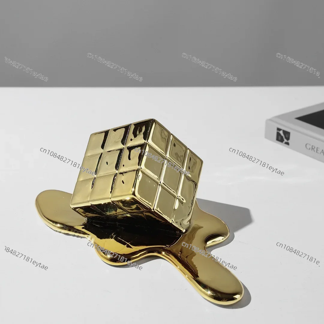 Golden Resin Geometric Cube -  - Resin Art Cube บทวิจารณ์และราคา