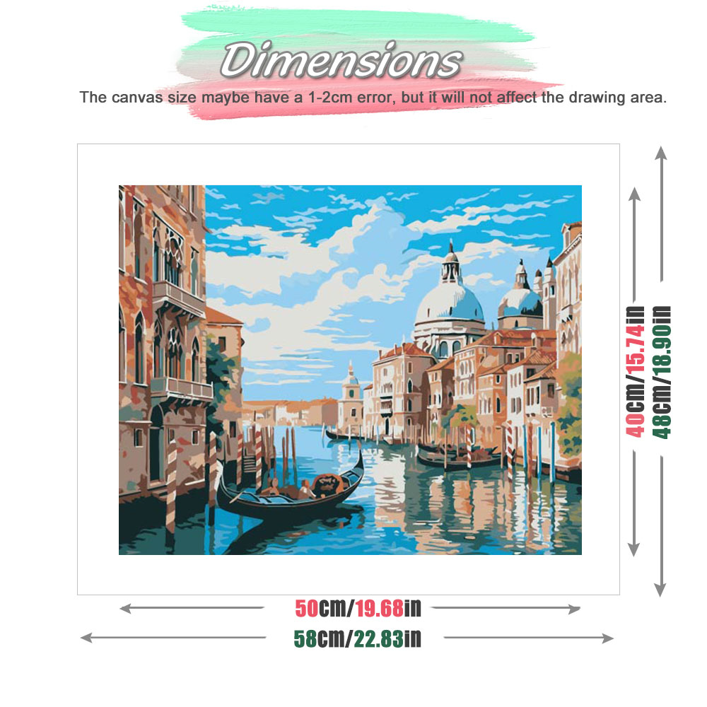 HUACAN Diy Paint By Number Ven - Resin Art On Canvas บทวิจารณ์และราคา