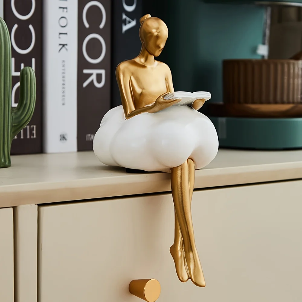 Cloud Girl Sculpture Abstract  - Resin Art Aesthetic บทวิจารณ์และราคา