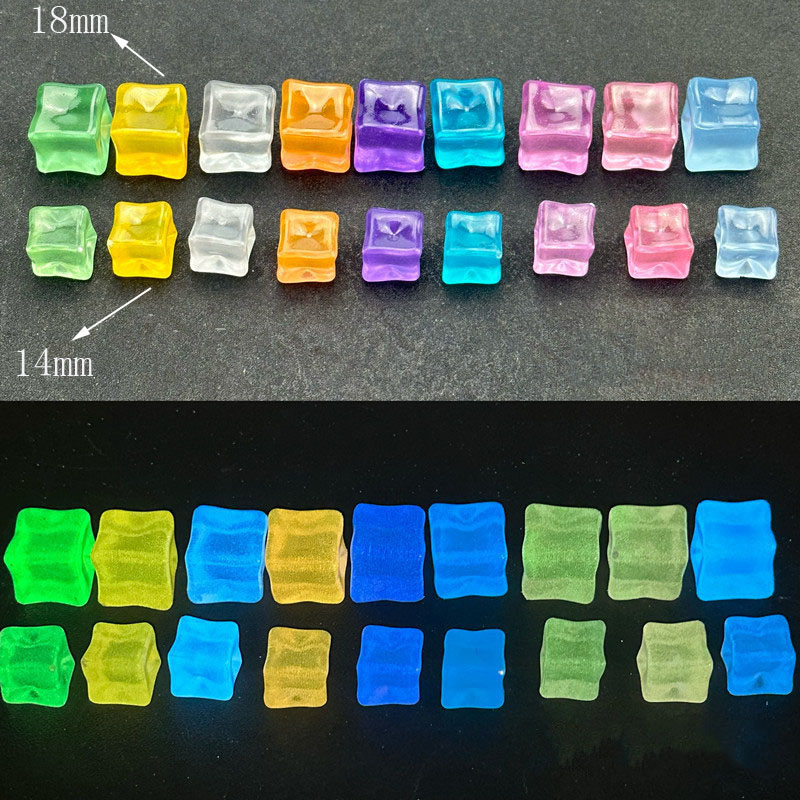 20pcs Luminous 14cm Stone Squa - Resin Art Cube บทวิจารณ์และราคา
