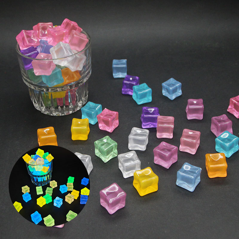 20pcs Luminous 14cm Stone Squa - Resin Art Cube บทวิจารณ์และราคา