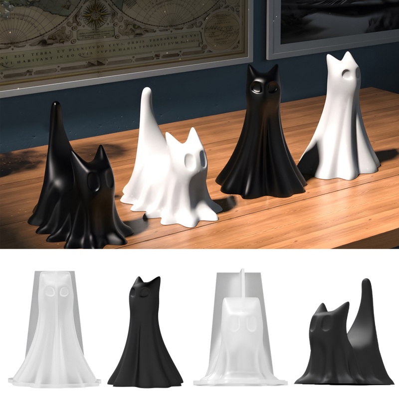Ghost Cat Halloween Desktop Or - Resin Art Letters บทวิจารณ์และราคา