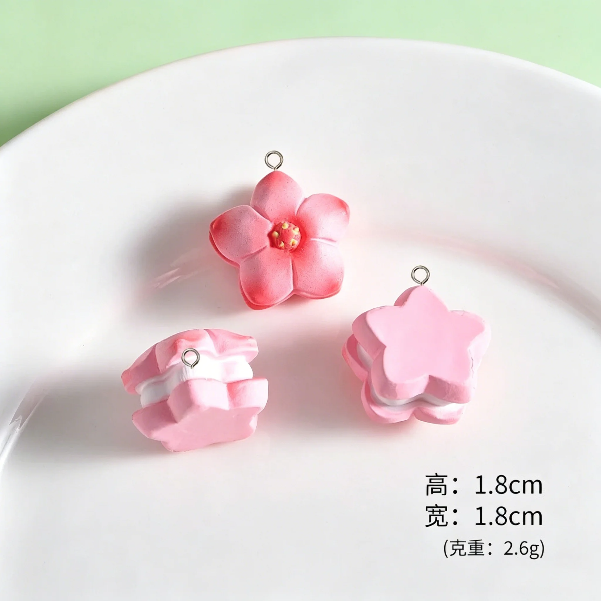10Pcs Mixed Sweet Resin Pendan - Resin Art Calligraphy บทวิจารณ์และราคา