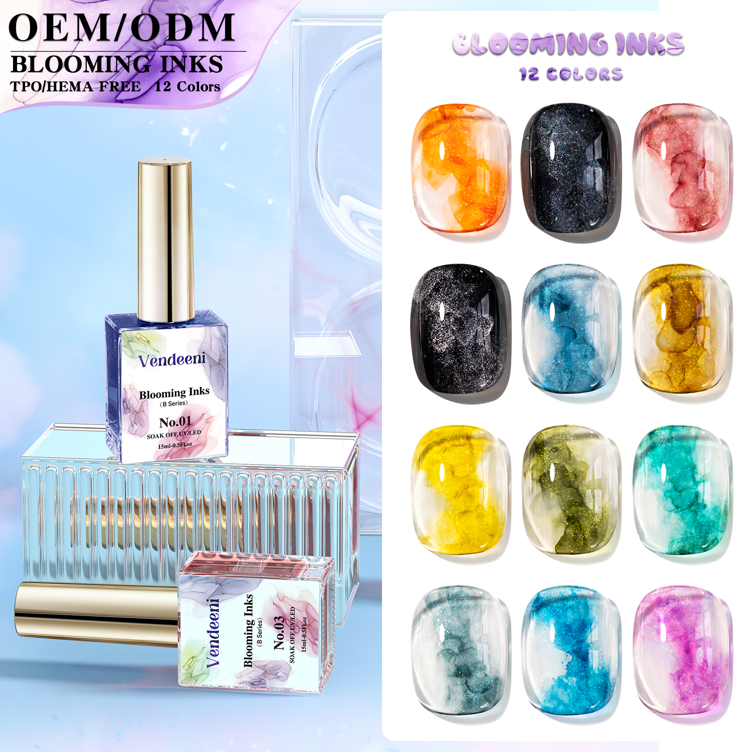 Vendeeni 12Colors Water Bloomi - Resin Art Alcohol Ink บทวิจารณ์และราคา