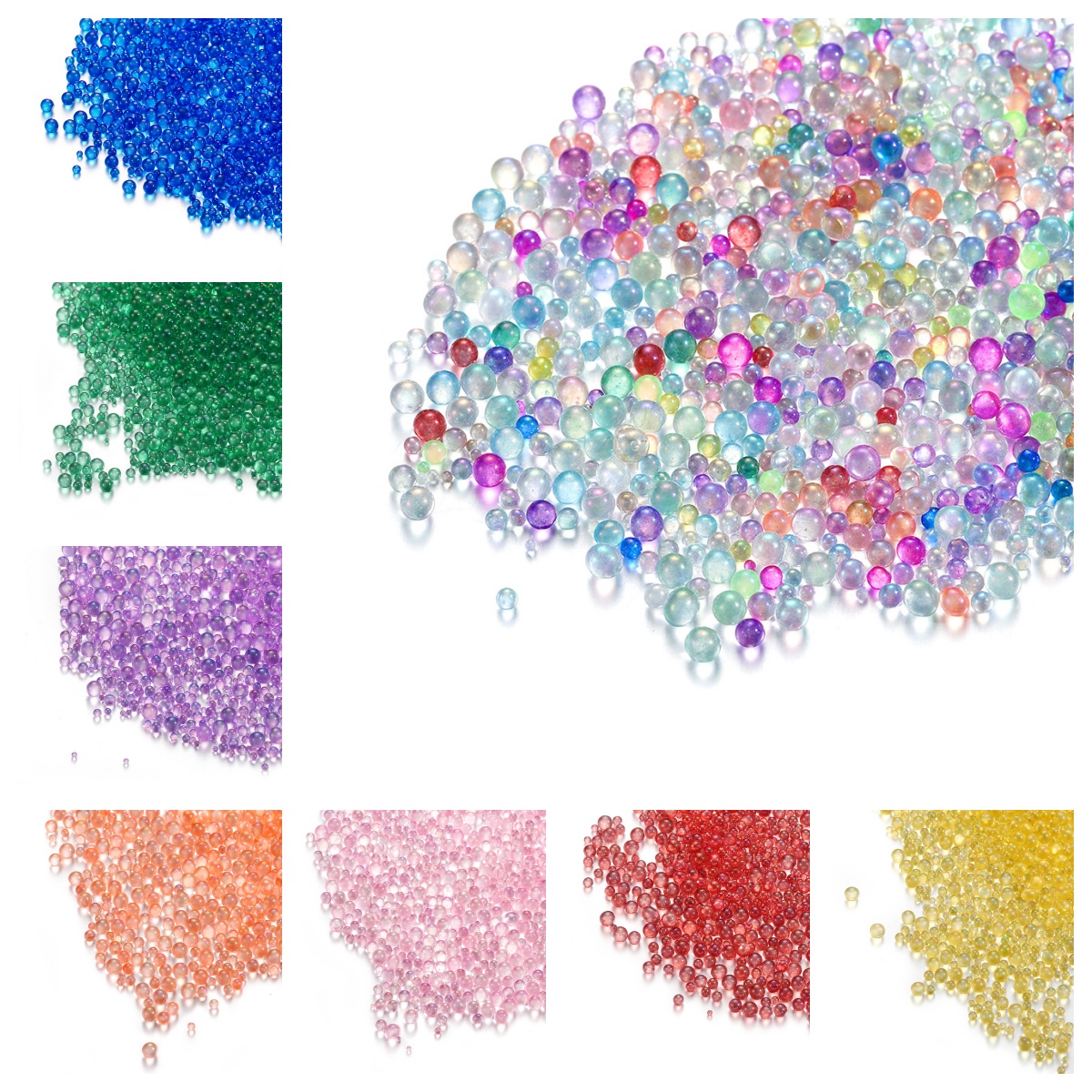 100g Glass Bubble Beads Clear  - Resin Art And Jewelry บทวิจารณ์และราคา