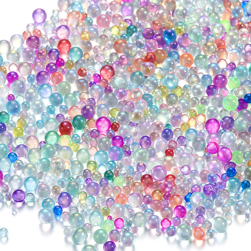 100g Glass Bubble Beads Clear  - Resin Art And Jewelry บทวิจารณ์และราคา