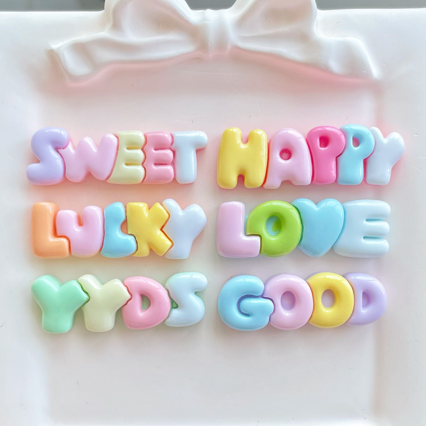 10-30Pcs Color Letter Planar R - Resin Art Earrings Material บทวิจารณ์และราคา