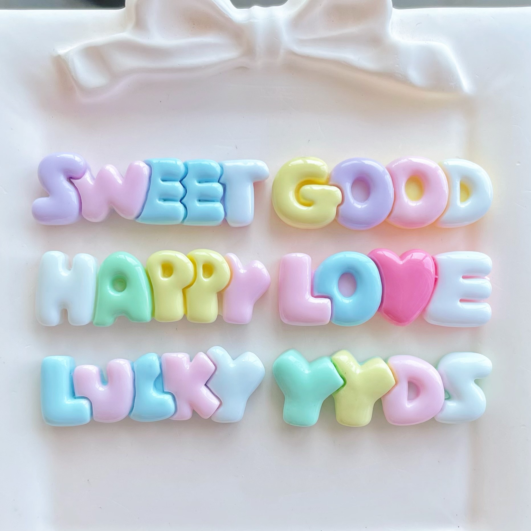 10-30Pcs Color Letter Planar R - Resin Art Earrings Material บทวิจารณ์และราคา