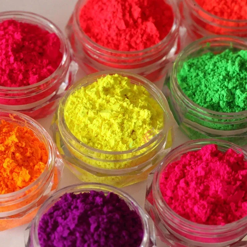 12Jars 5g Fluorenscence Mica P - Glitter Powder Resin บทวิจารณ์และราคา