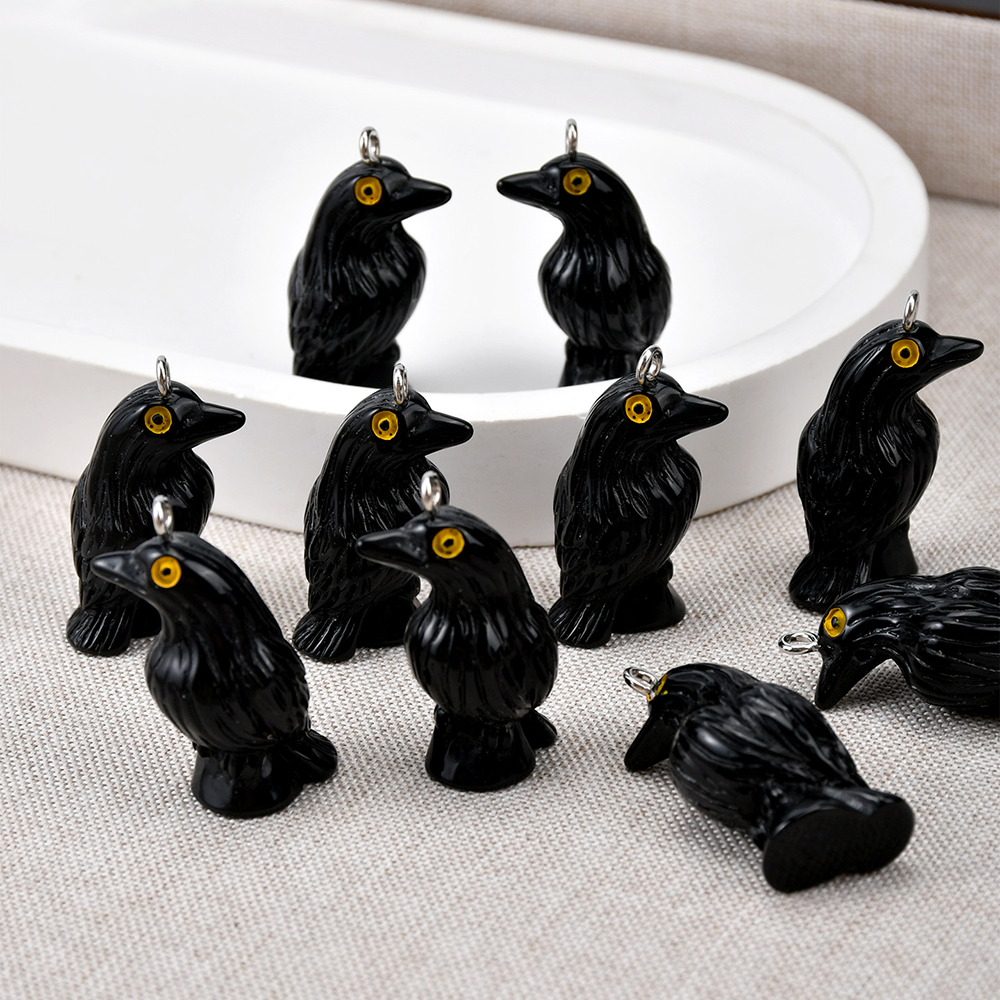 10pcs Black Crow Organ Resin C - Resin Art Calligraphy บทวิจารณ์และราคา