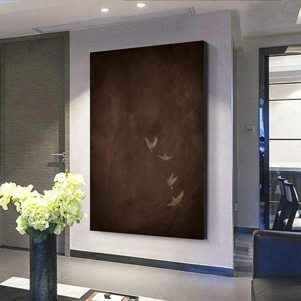 100% Handmade Abstract Oil Pai - Resin Art On Canvas บทวิจารณ์และราคา