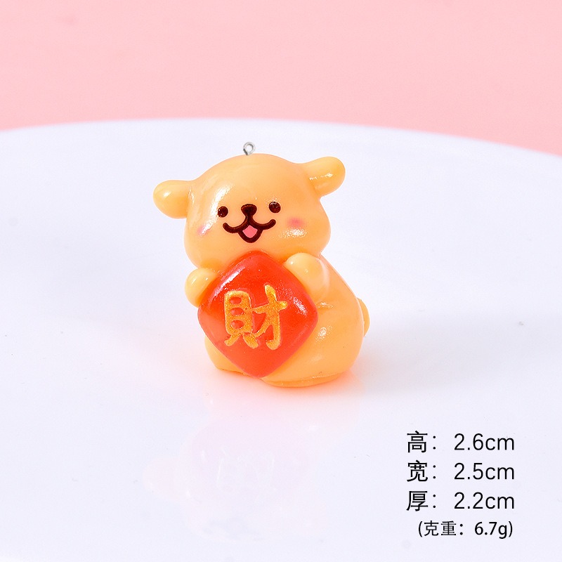 5Pcs Cartoon Dog Resin Charms  - Resin Art Earrings Material บทวิจารณ์และราคา