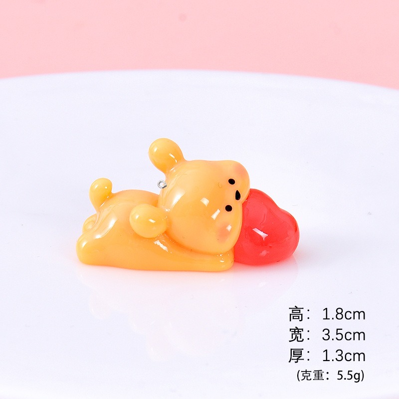5Pcs Cartoon Dog Resin Charms  - Resin Art Earrings Material บทวิจารณ์และราคา