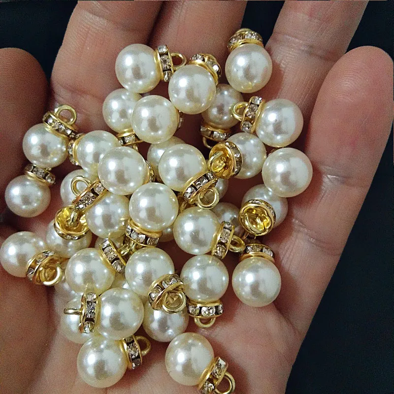 30Pcs Round Pearl Diamond Pend - Resin Art Gift For Anniversary บทวิจารณ์และราคา
