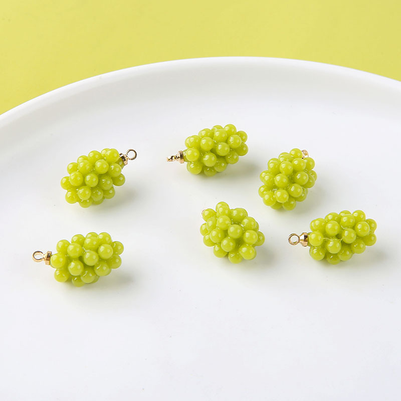 6pcs Cute Little Grapes Resin  - Resin Art Calligraphy บทวิจารณ์และราคา