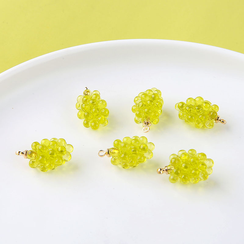 6pcs Cute Little Grapes Resin  - Resin Art Calligraphy บทวิจารณ์และราคา