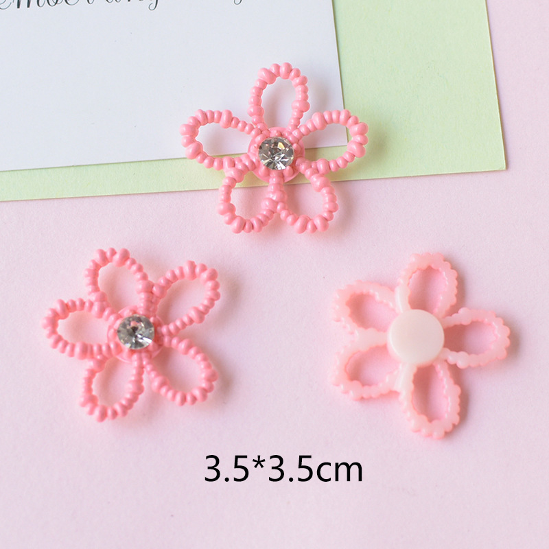WFFNNKC 10-20Pcs Sweet Flowers - Resin Art Earrings Material บทวิจารณ์และราคา