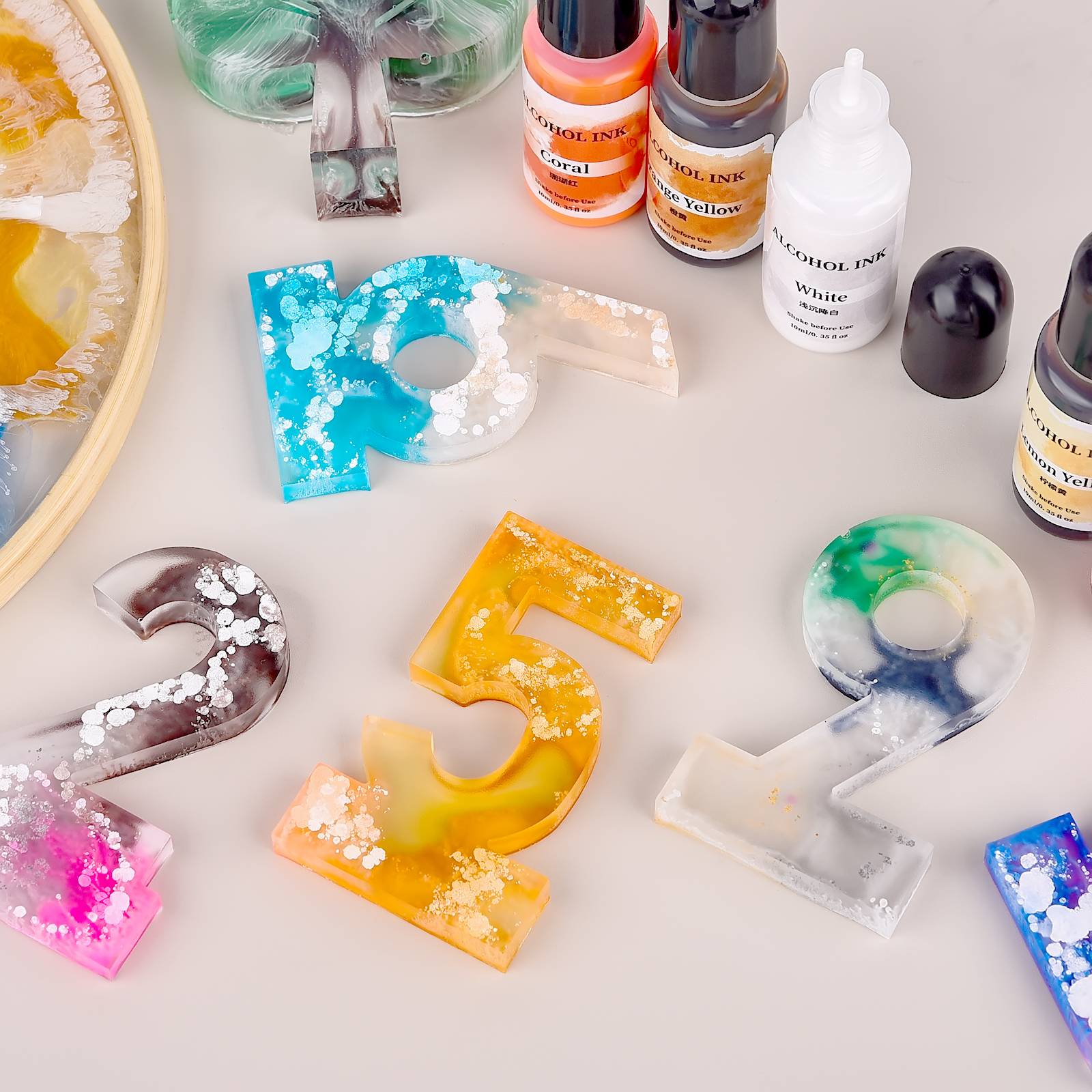 1set Art Ink Alcohol Epoxy Res - Resin Art Alcohol Ink บทวิจารณ์และราคา