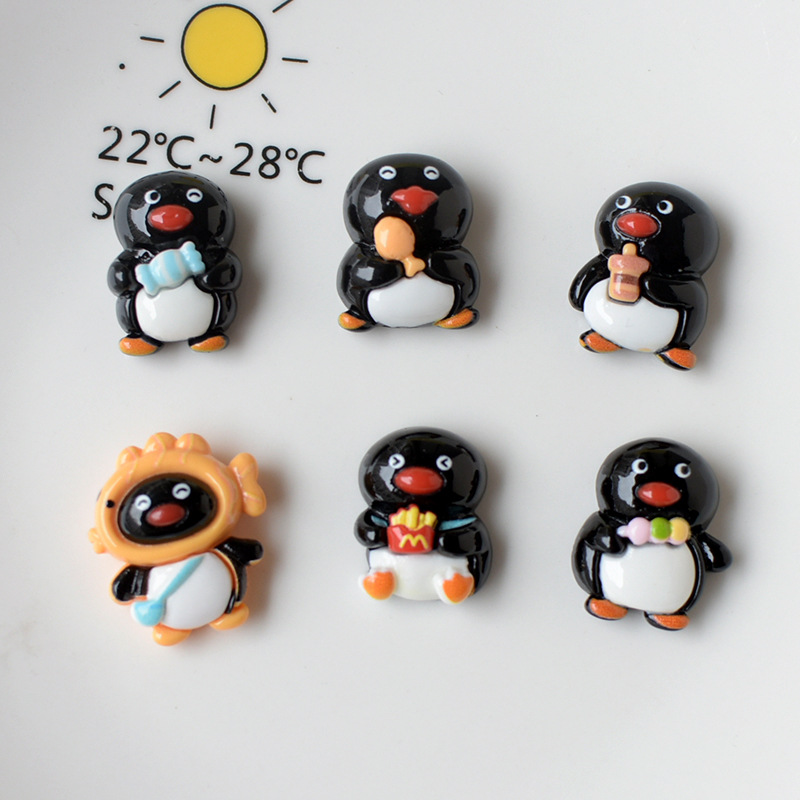 10Pcs Cute Penguin Fish Flatba - Resin Art Earrings Material บทวิจารณ์และราคา